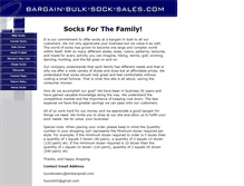 Tablet Screenshot of bargain-bulk-sock-sales.com